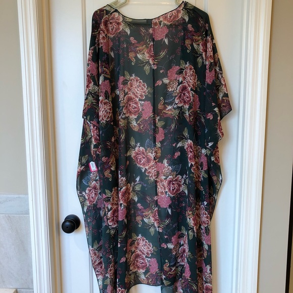 Green Floral Cardigan - Picture 3 of 5